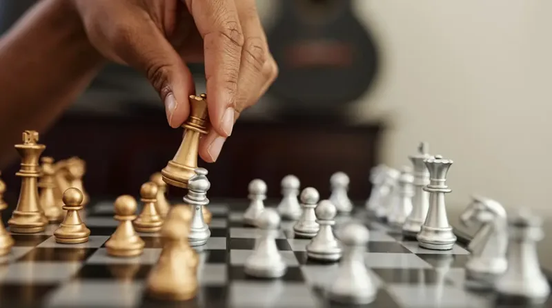 Quân Mã có đặc quyền nhảy qua đầu các quân khác, trong khi Tượng di chuyển theo đường chéo.