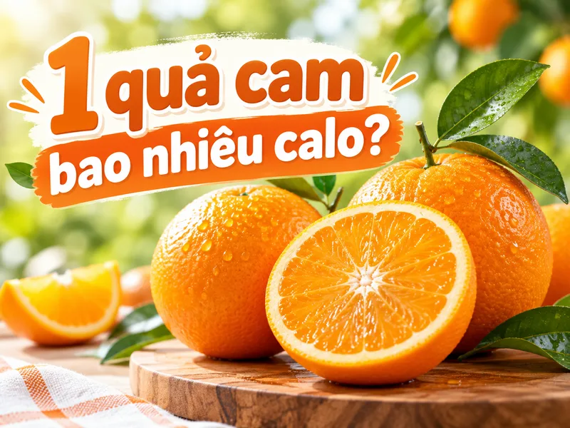 1 quả cam bao nhiêu calo phụ thuộc kích thước và phần ăn được
