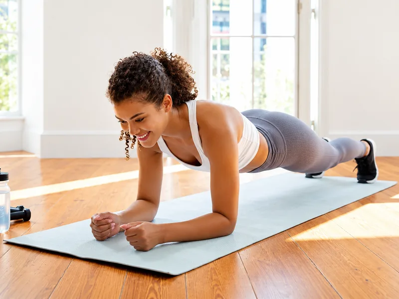 Plank khuỷu tay giúp tăng sức bền cơ bụng và ổn định thân người