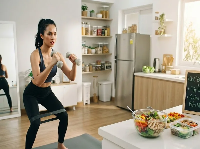 Ăn uống cân bằng và tập luyện đều đặn hỗ trợ sức khỏe lâu dài