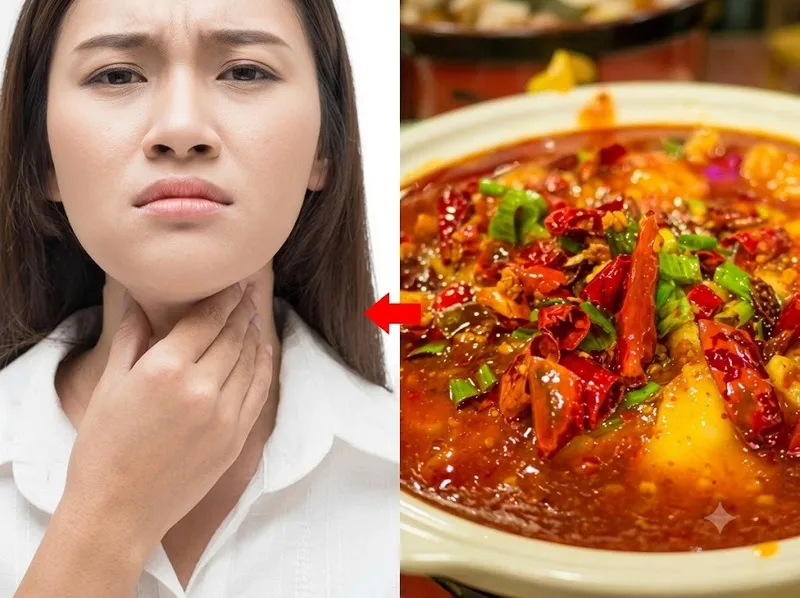 Đồ cay nóng và thức ăn nhiều dầu mỡ có thể gây khó chịu khi bị ho.